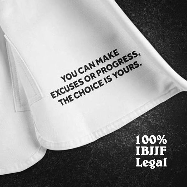Progress Jiu Jitsu Academy Gi | Ligero BJJ Gi con cinturón blanco gratis | Kimono BJJ para hombres y mujeres | Jiu Jitsu Gi duradero - Imagen 4